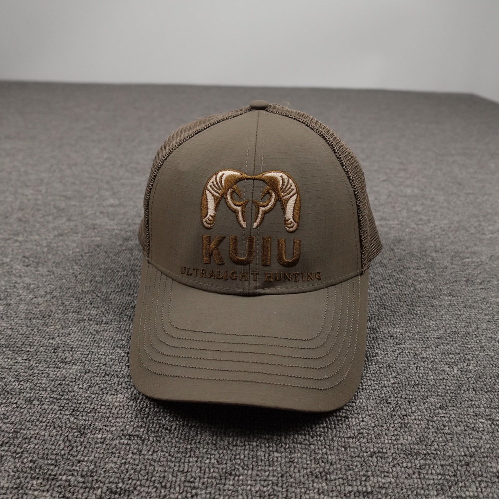 KUIU Hat Cap Strap Back Mens One Size Brown Mesh Trucker Hunting Logo Outdoor